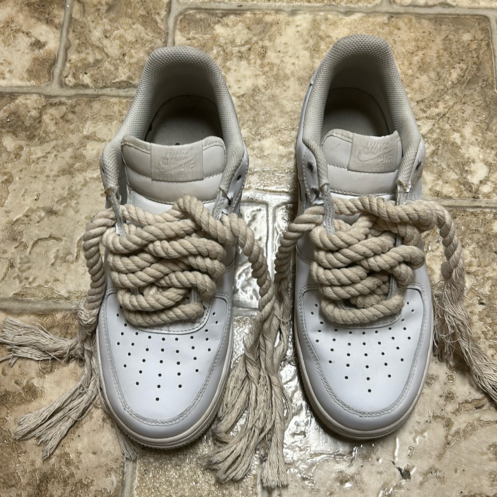 Nike Air Force 1 with rope laces